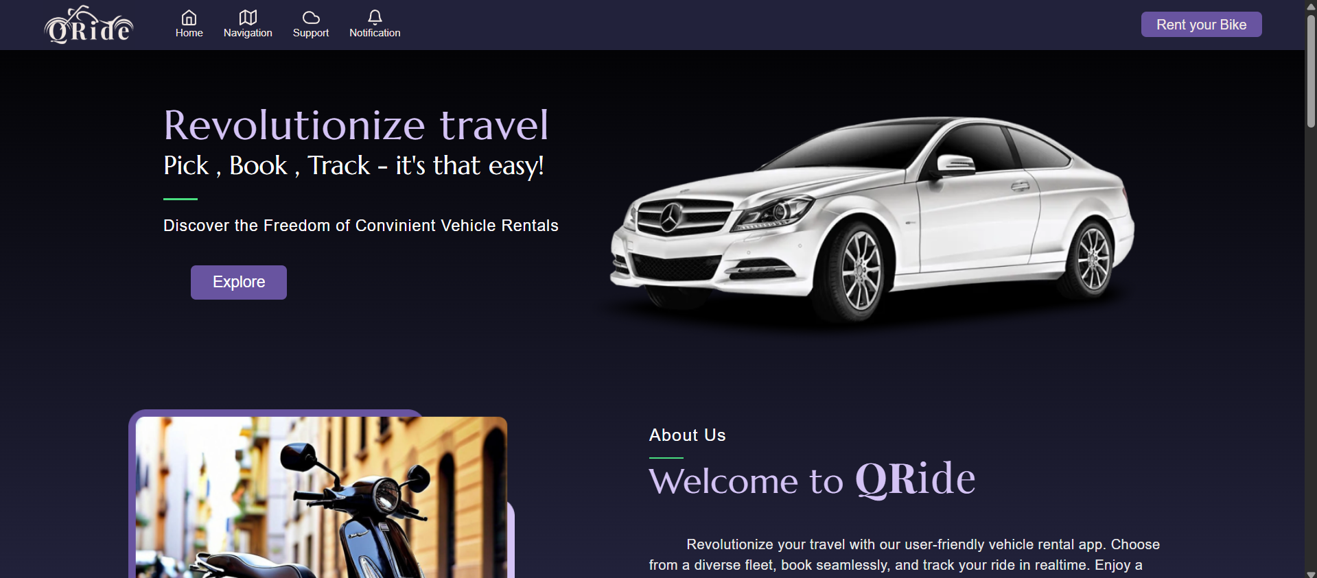 QRide screenshot
